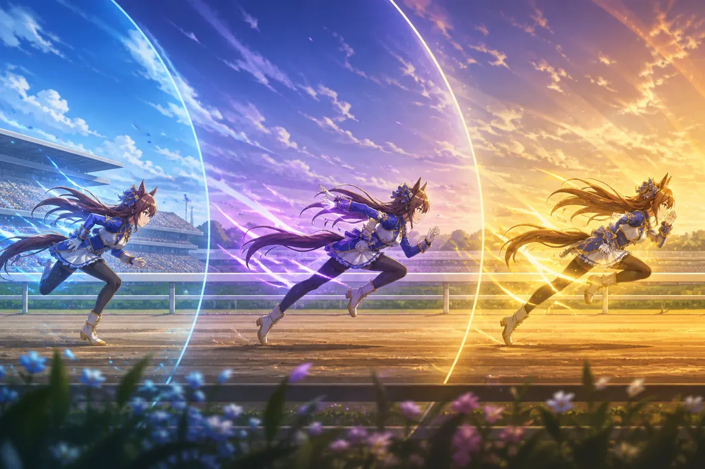 Editorial concept illustration showing three race phases and different skill activation moments